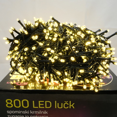 Lučke zunanje/notranje 800LED TOPLO BELE 8 PROGRAMOV 821051