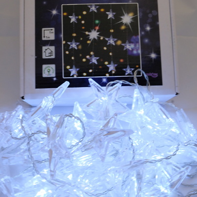 Lučke zunanje/notranje 40LED HLADNO BELE ZVEZDICE (okenska zavesa)