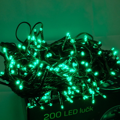 Lučke zunanje/notranje 200LED ZELENE 8 PROGRAMOV 820959