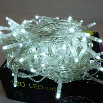 Lučke zunanje/notranje 120LED HLADNO BELA 8 PROGRAMOV 820588
