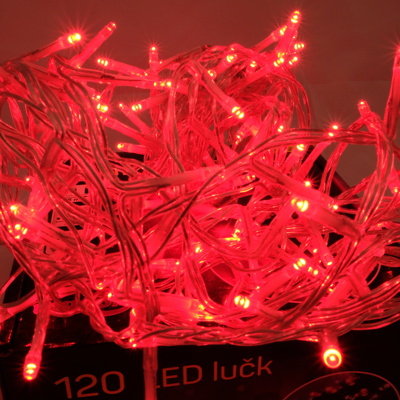 Lučke zunanje/notranje 120LED RDEČA 8 PROGRAMOV 820588