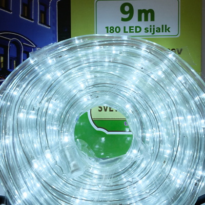 Lučke zunanje/notranje SVETLOBNA CEV HLADNO BELA 9m, 8 PROGRAMOV