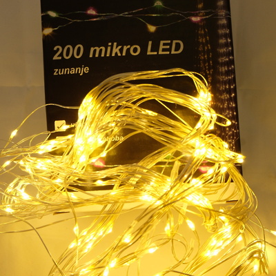 Lučke zunanje/notranje 200 mikro LED