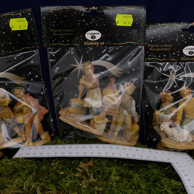 Figurice in dodatki za jaslice (paket 3 figuric) sortirano