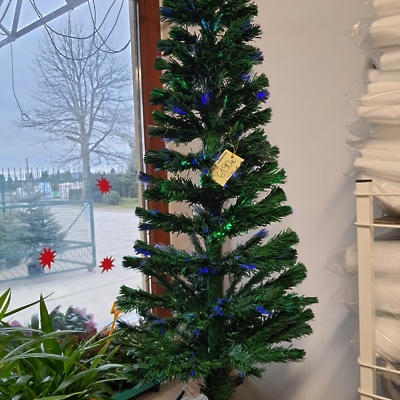 Umetno novoletno drevo z optičnimi vlakni 150cm 820482