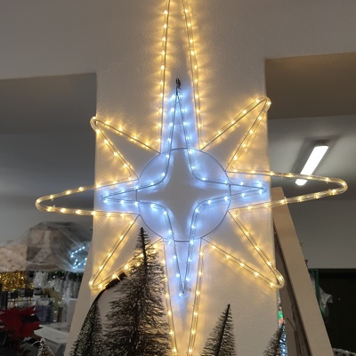 Svetlobni motiv ZVEZDA DVOJNA 75*105 820121