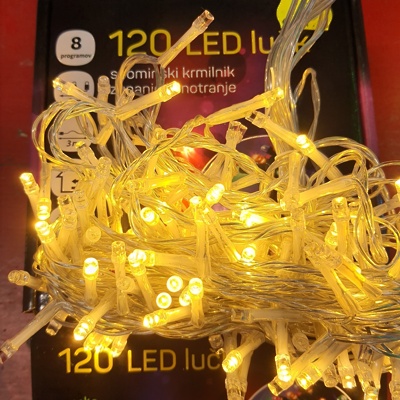 Lučke zunanje/notranje 120LED toplo bela 820588