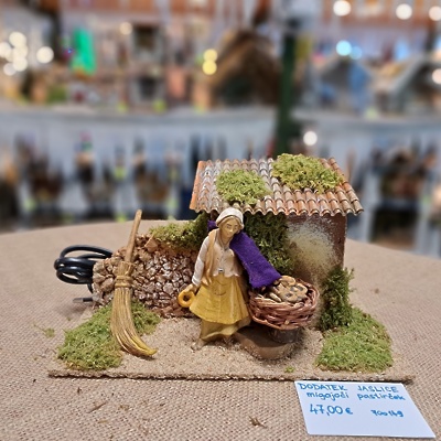 Figurice in dodatki za jaslice PASTIRČEK MIGAJOČI pastirica 700149