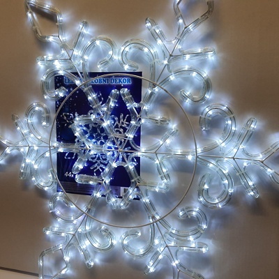 Lučke svetlobni motiv SNEŽINKA LED bela flash 820643