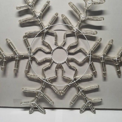 Lučke svetlobni motiv SNEŽINKA LED BELA KLASIK 820643