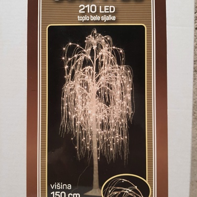 Lučke svetlobni motiv VRBA 210LED 150cm 820215