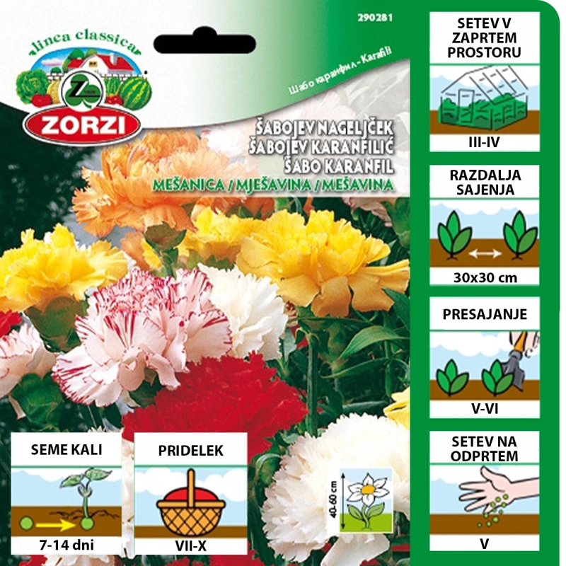 sabojev nageljcek semenska vreca