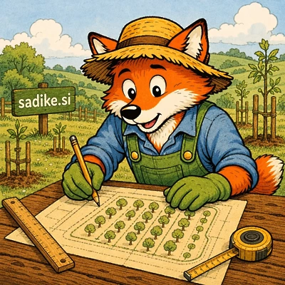 Sadilne razdalje za sadno drevje: velika tabela | Sadike.si