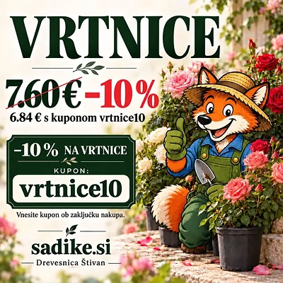 Lisjakova Akcija: -10% na vrtnice