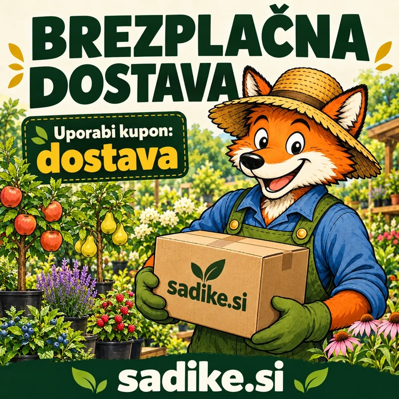 fox mascot delivers garden plants